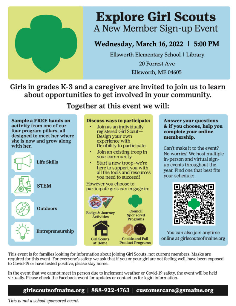 Girl Scout EEMS meeting